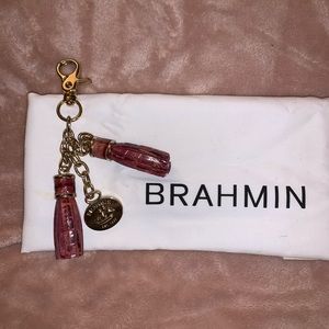 Authentic Brahmin Small Key Chain: Wisteria